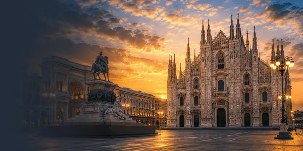 Milan private chauffeur service near Duomo di Milano