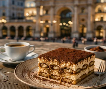 Traditional Italian dessert served in Milan