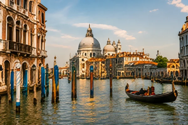 Venice Grand Canal with gondola and Santa Maria della Salute, private chauffeur transfer to Venice