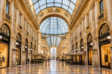 Galleria Vittorio Emanuele II in Milan for private chauffeur service