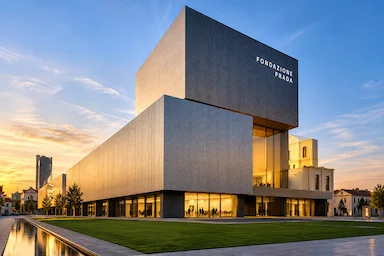 Fondazione Prada in Milan during Milan Fashion Week chauffeur service