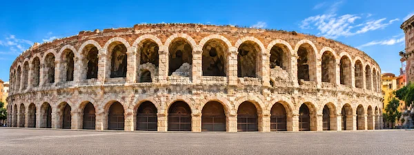 Arena di Verona during a private transfer from Malpensa Airport to Verona