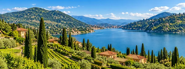 Lake Garda near Verona during a private transfer from Malpensa Airport