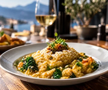 Risotto with local ingredients in Sirmione on Lake Garda