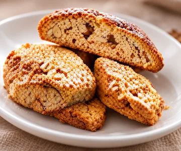 Cantucci Toscani almond biscuits, traditional Tuscan sweet from the Pisa region