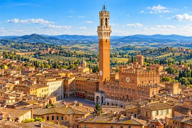 Torre del Mangia and Piazza del Campo in Siena