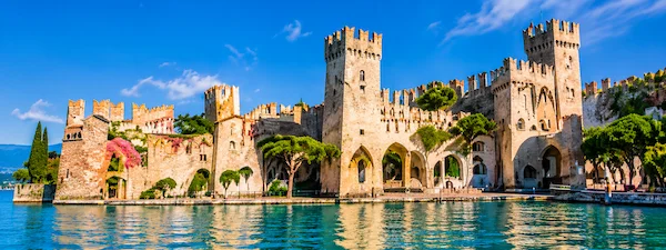 Scaliger Castle in Sirmione on Lake Garda