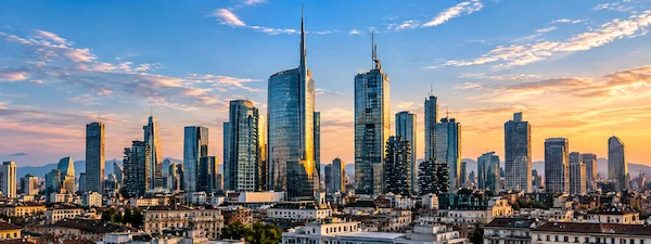 Milan skyline private chauffeur transfer from Malpensa Airport